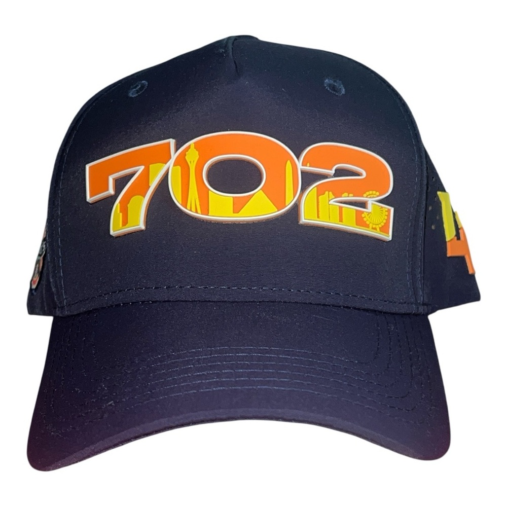 Las Vegas Aviators Navy Unisex Cap with raised 702 Graphic